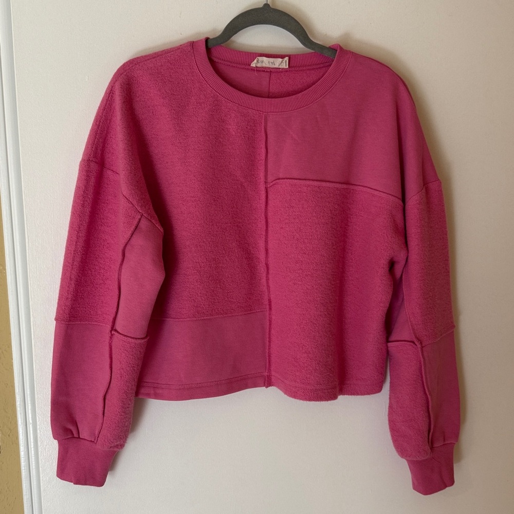 Pink Crew Neck Sweater